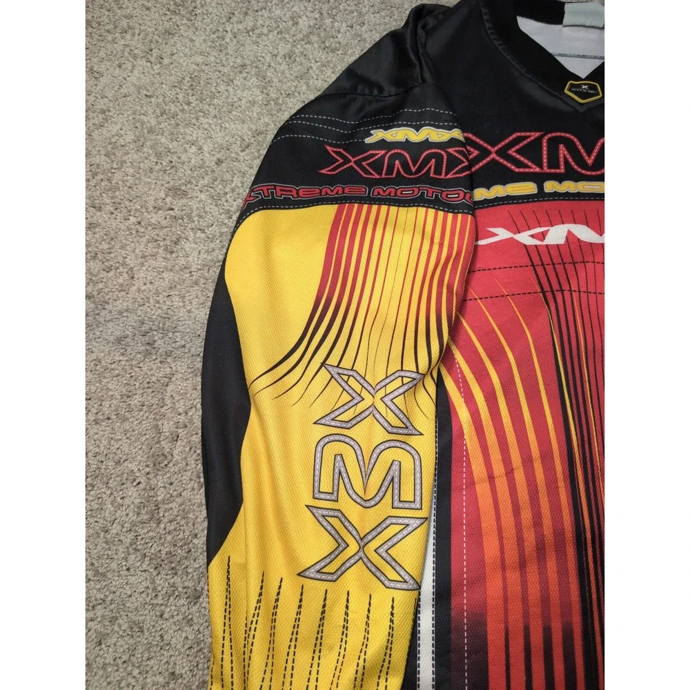 XMX Motocross Jersey Long Sleeve Athletic Works Mens Red Yellow Black L‎